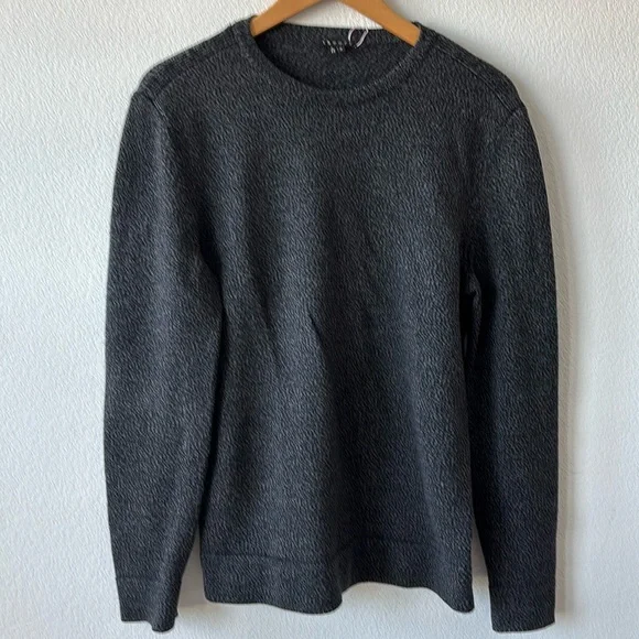 Theory maroon wool Crewneck Sweater in Charcoal - Picture 4 of 8